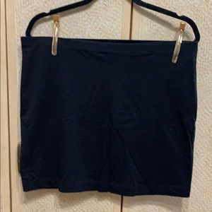 Simple black miniskirt